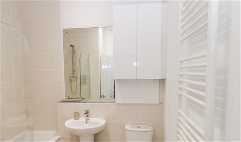 This is the bathroom at Bluewater View, Saltburn-By-The-Sea
