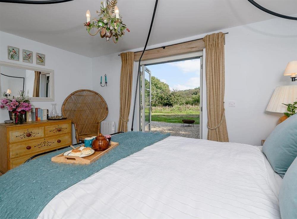 Double bedroom at Blurridge Barn in Combe Martin, near Ilfracombe, Devon