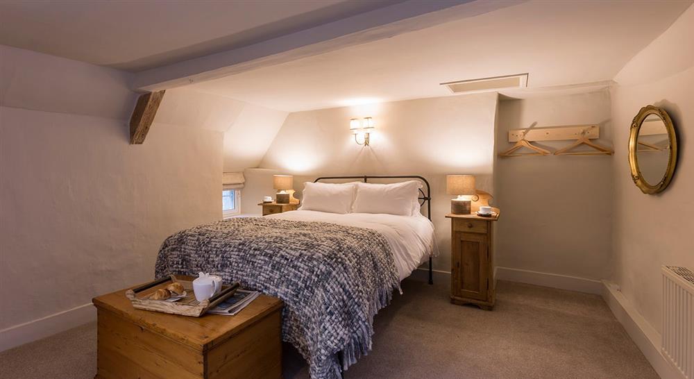 The first double bedroom at Boar Mill Cottage in Corfe Castle, Dorset