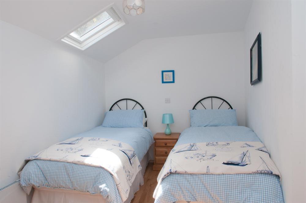 Twin bedroom (can be made into King-size on request) at Boathouse Cottage in Torcross, Kingsbridge