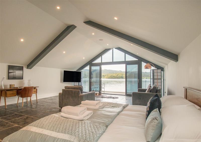 One of the bedrooms at Boathouse on the Lake, Bowness-On-Windermere