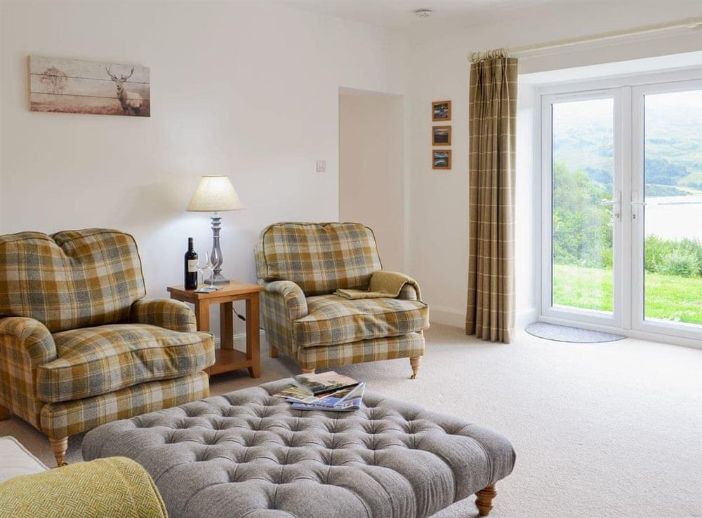 Living room at Boatmans Cottage at Inverinan Mor in Inverinan, Argyll and Bute, Scotland