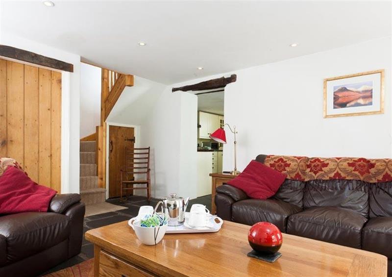 Relax in the living area at Bobbin Beck Cottage, Satterthwaite