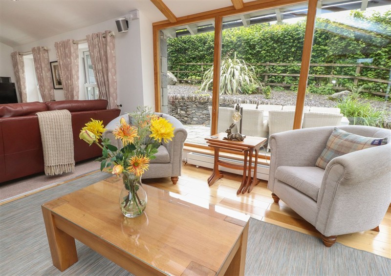 Enjoy the living room at Bobbin Mill Cottage, Lakeside near Newby Bridge