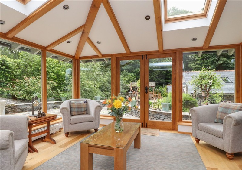 Relax in the living area at Bobbin Mill Cottage, Lakeside near Newby Bridge