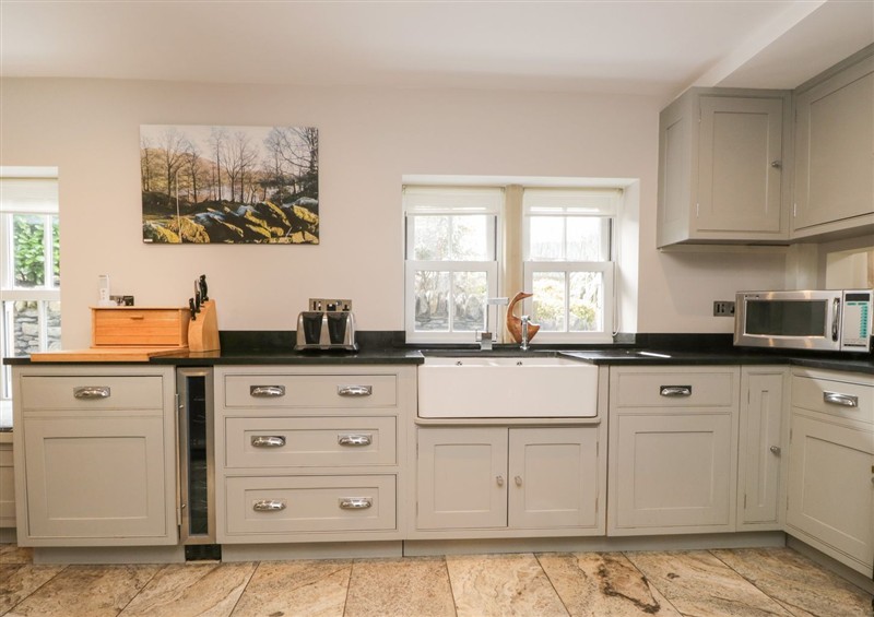The kitchen at Bobbin Mill Cottage, Lakeside near Newby Bridge