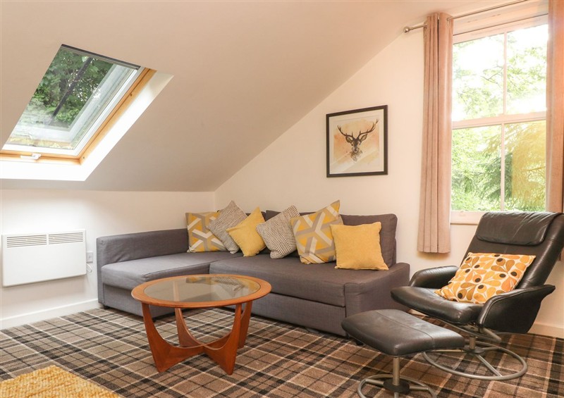 The living room at Bobbin Mill Cottage, Lakeside near Newby Bridge