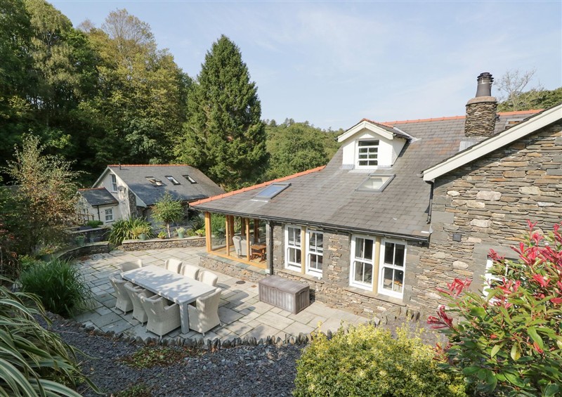 The setting at Bobbin Mill Cottage, Lakeside near Newby Bridge
