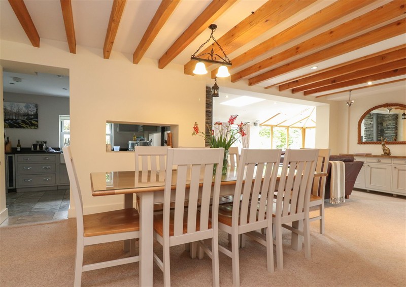 This is the dining room at Bobbin Mill Cottage, Lakeside near Newby Bridge