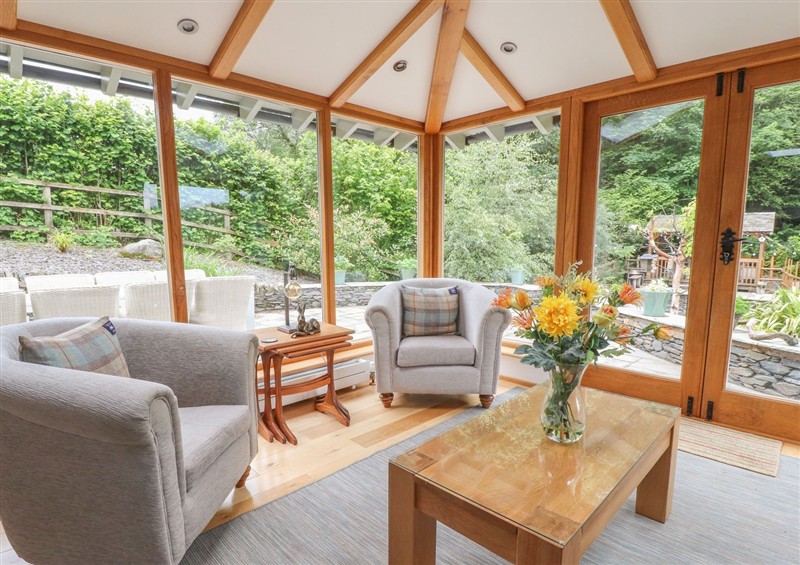 This is the living room at Bobbin Mill Cottage, Lakeside near Newby Bridge