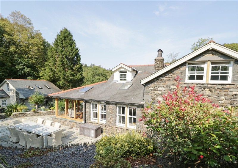 This is the setting of Bobbin Mill Cottage at Bobbin Mill Cottage, Lakeside near Newby Bridge