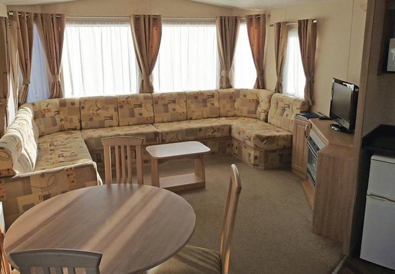 Living room in a Beamish Premier WF at Bobby Shafto Caravan Park in Beamish, Nr Durham