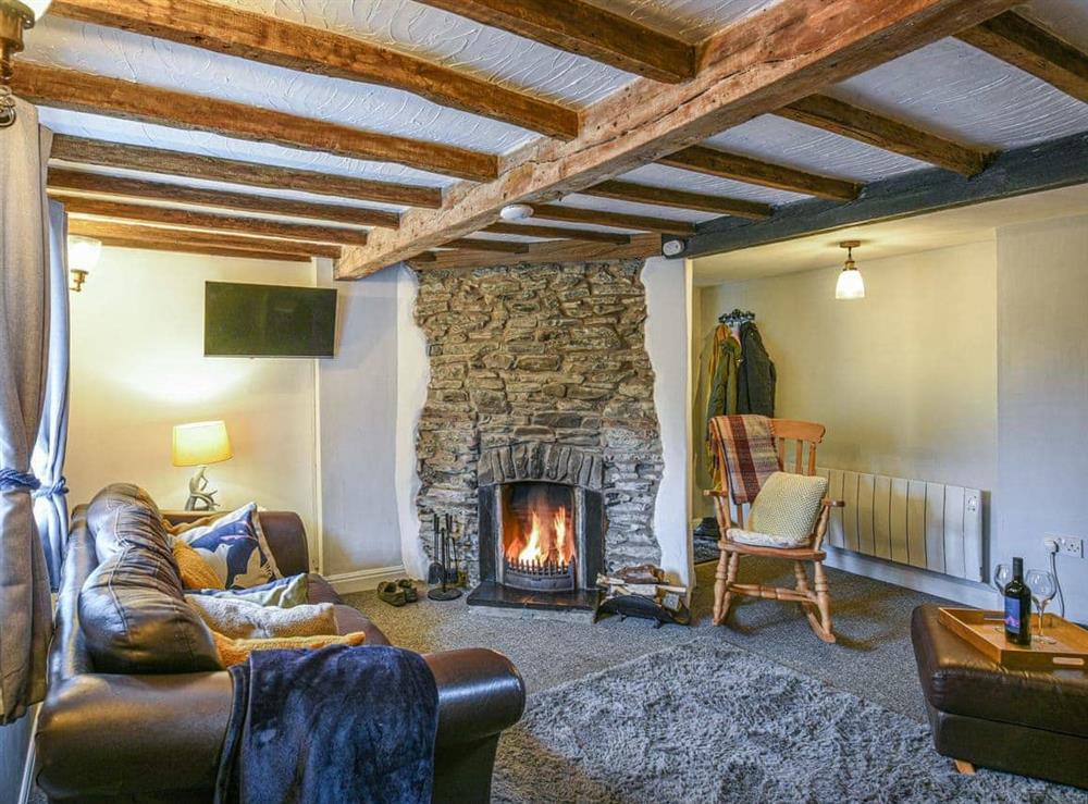 Living room at Bodeinion in Llanfair Caereinion, Powys