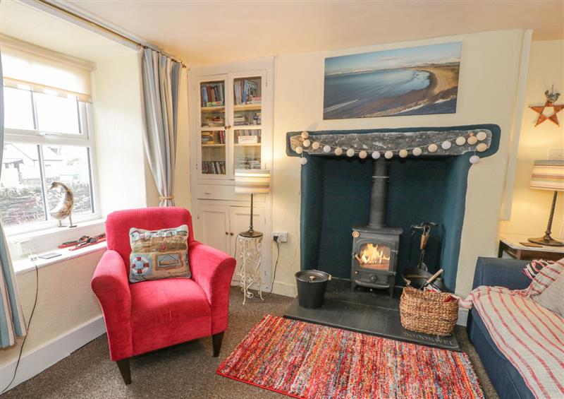 The living area at Bodorwel Cottage, Penrhyndeudraeth