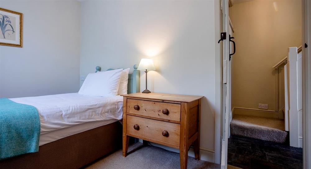 The single bedroom at Bodrugan in St Austell, Cornwall