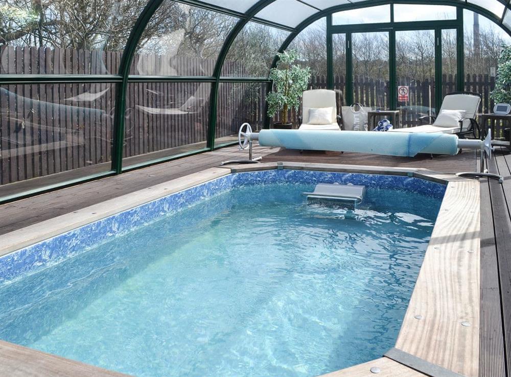 Covered, heated plunge pool at Bodrydd, 