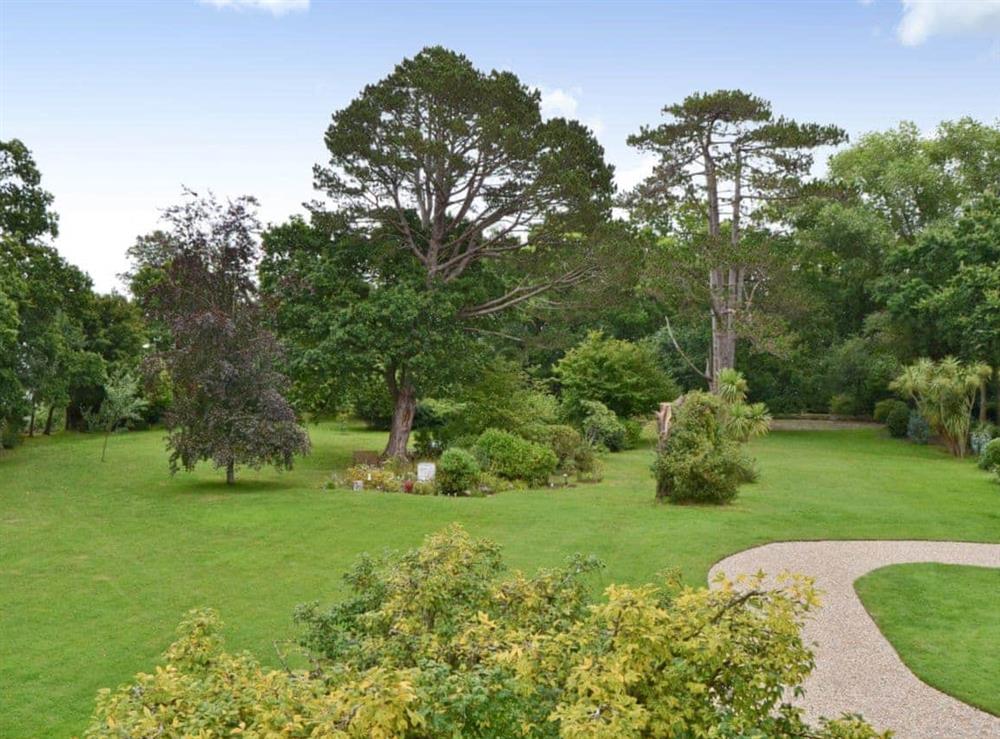Beautiful lawned gardens at Bodwen in Wootton Bridge, near Ryde, Isle of Wight