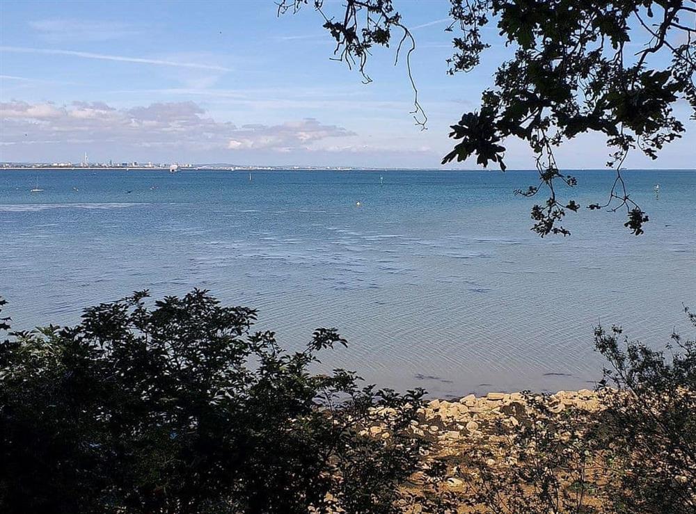 Magnificent views across The Solent towards Portsmouth at Bodwen in Wootton Bridge, near Ryde, Isle of Wight
