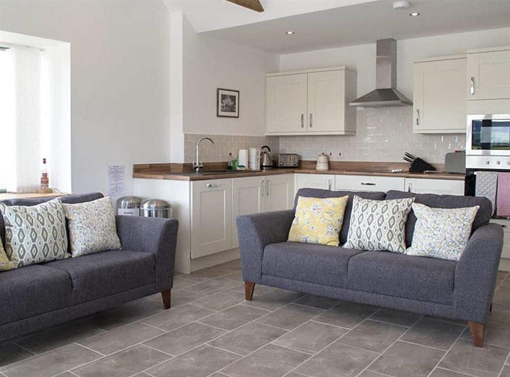Open plan living space at The Byre, 