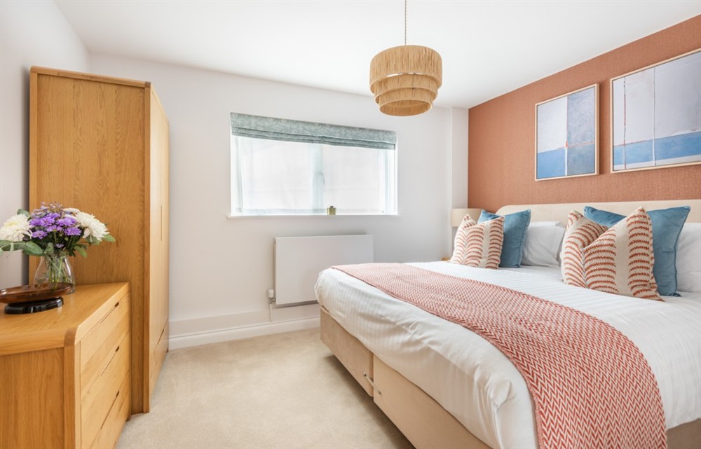 One of the 3 bedrooms at Bolberry Retreat in Thurlestone