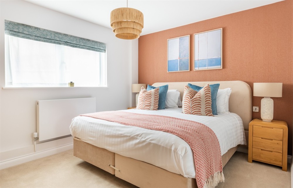 This is a bedroom at Bolberry Retreat in Thurlestone