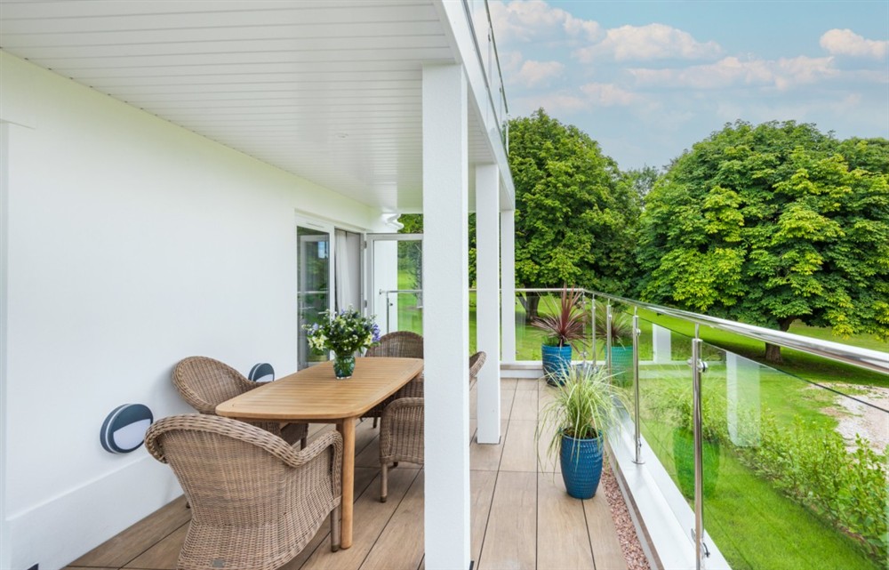 This is the garden at Bolberry Retreat in Thurlestone
