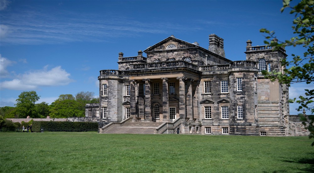 South lawn at Bolt Cottage in Morpeth, Northumberland
