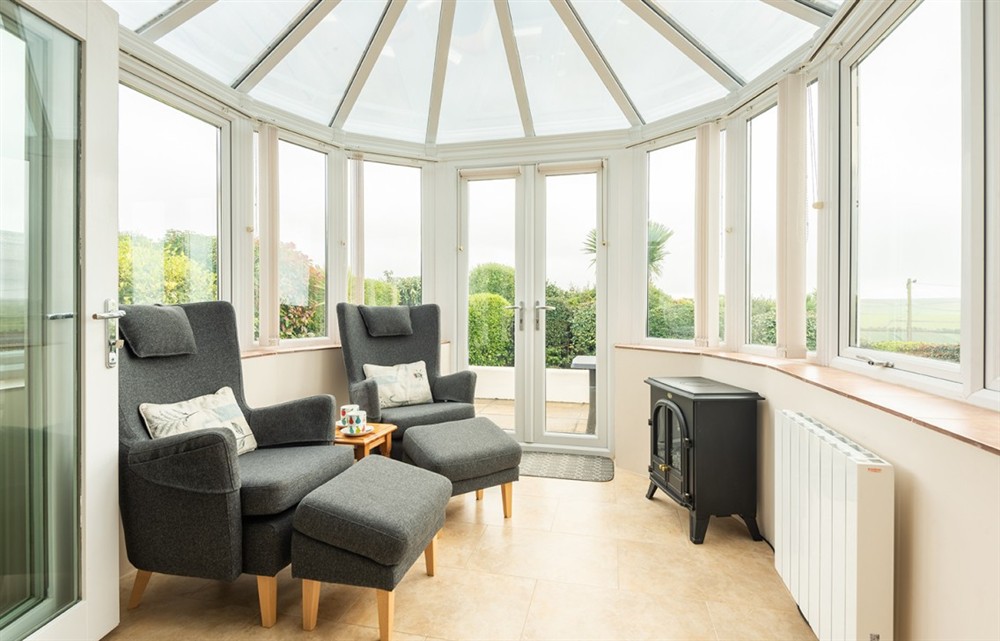 Relax in the living area at Bolt Tail View in Thurlestone