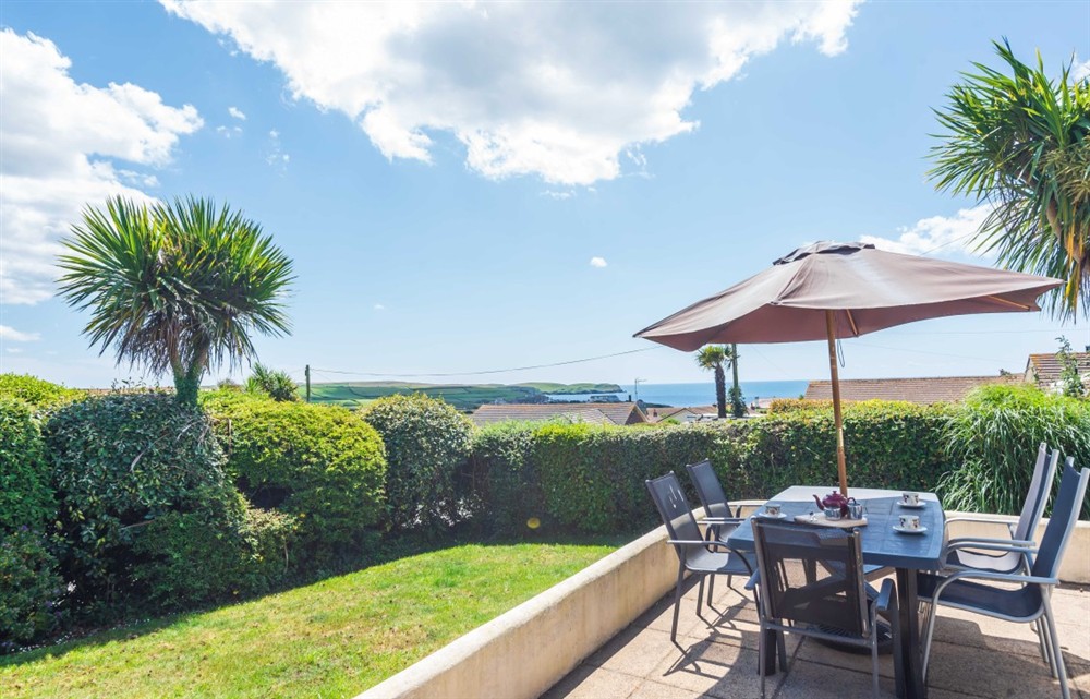 This is the garden at Bolt Tail View in Thurlestone