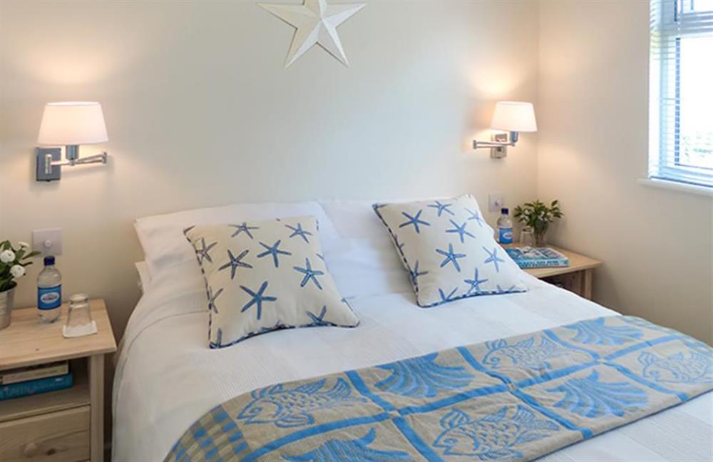 The second double bedroom with lovely country views at Bolthole Cabin, Dartmouth