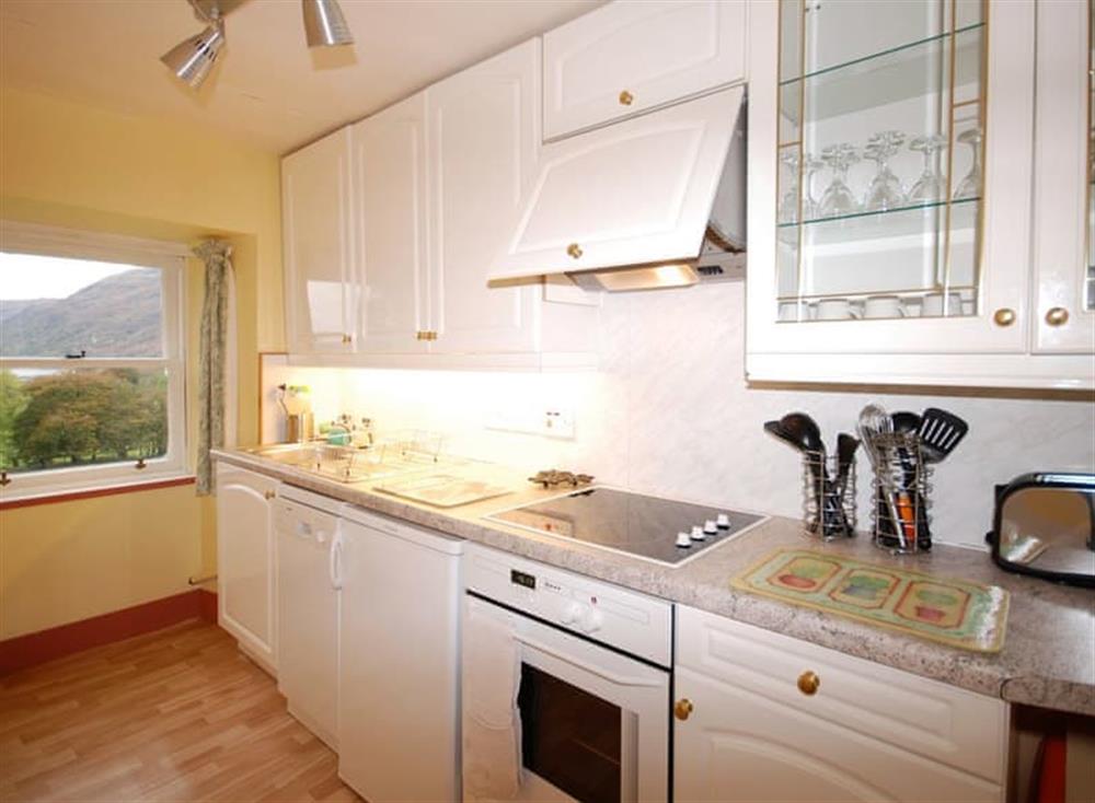 Well-equipped fitted kitchen at Etive View, 