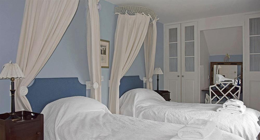 Bedroom three with twin 3’ single beds at Bookers Cottage, Bruern, near Chipping Norton