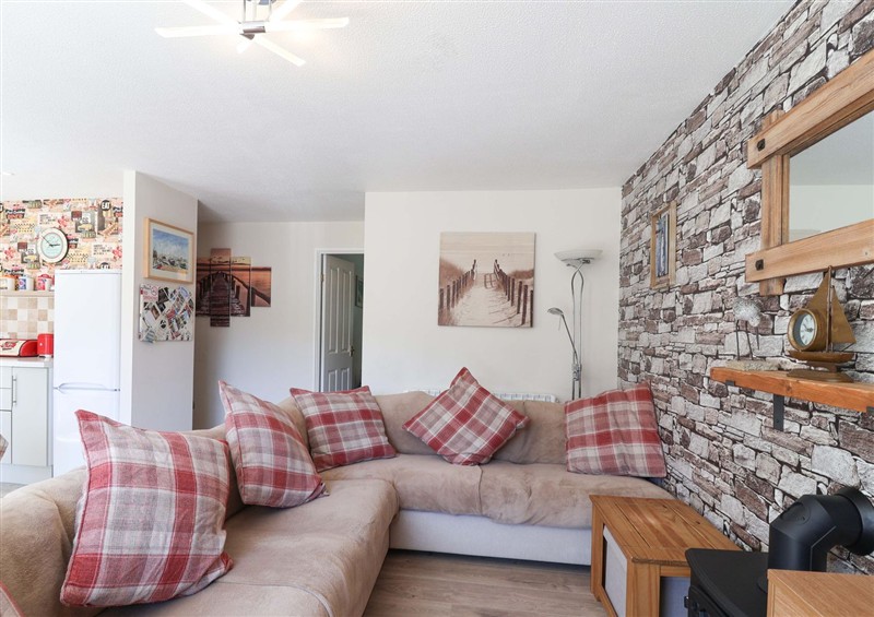 The living area at Boos Bungalow, Callington near Gunnislake