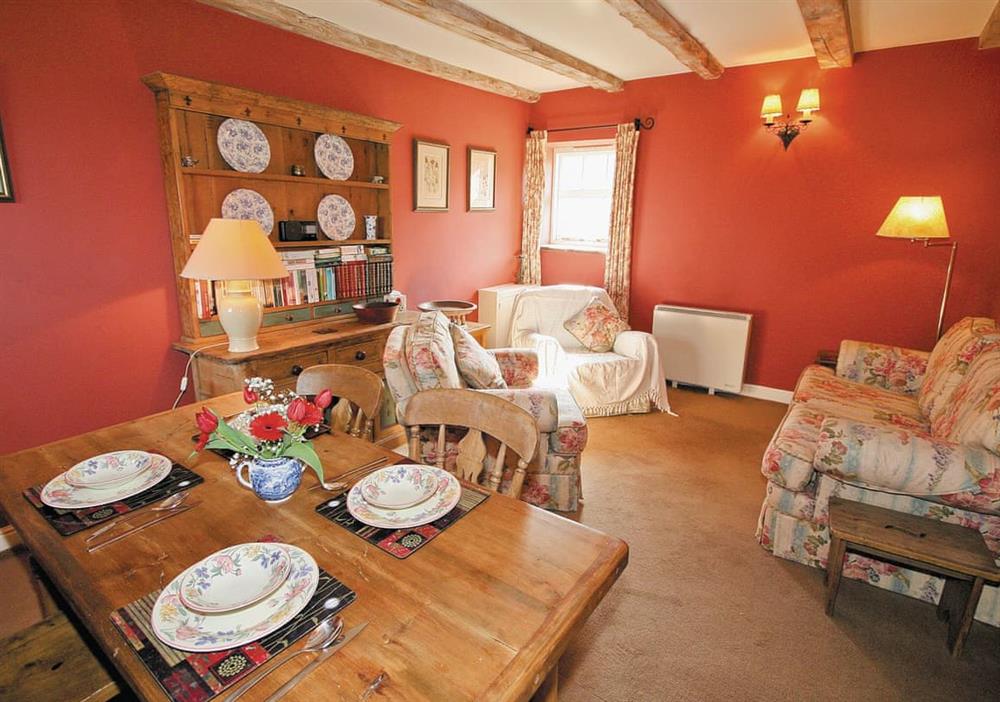 Living room/dining room at Boosley Grange Cottage in Buxton, Derbyshire