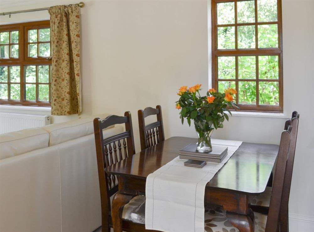 Dining area at Boothby Cottage in Welton le Marsh, near Spilsby, Lincolnshire