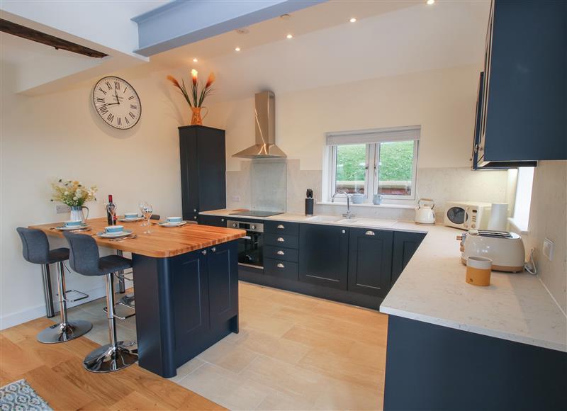 This is the kitchen at Border View Lodge, Llandrinio
