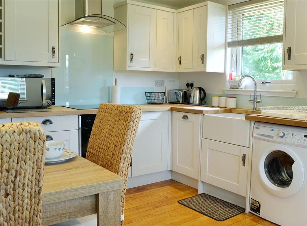 Stylishly furnished kitchen/dining room (photo 2) at Boreland Farm Cabin, 