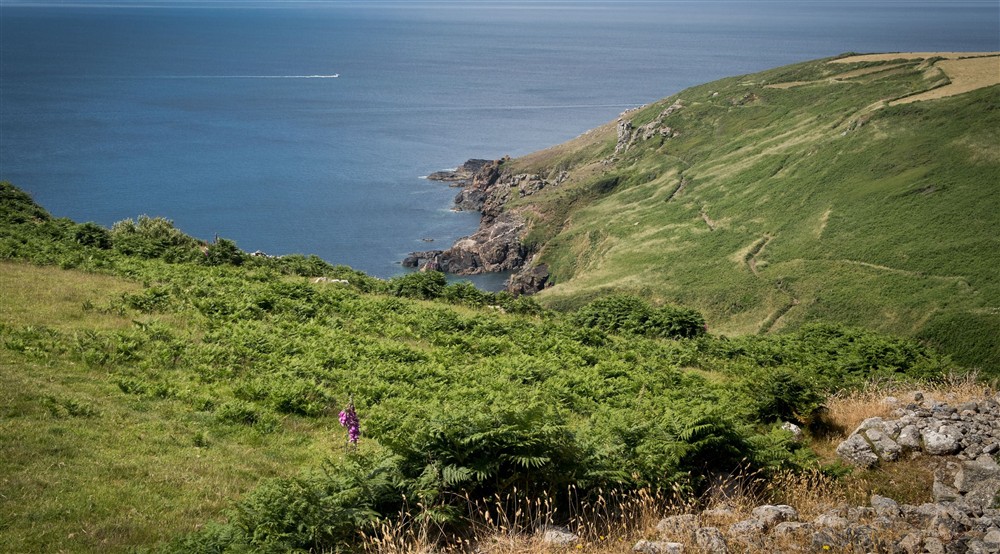 The coastal cliffs near Bosigran Cottage, Cornwall at Bosigran Cottage in Penzance, Cornwall
