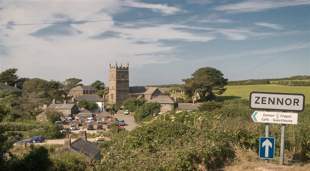 Zennor village, a 10-minute drive from Bosigran Cottage, Cornwall at Bosigran Cottage in Penzance, Cornwall