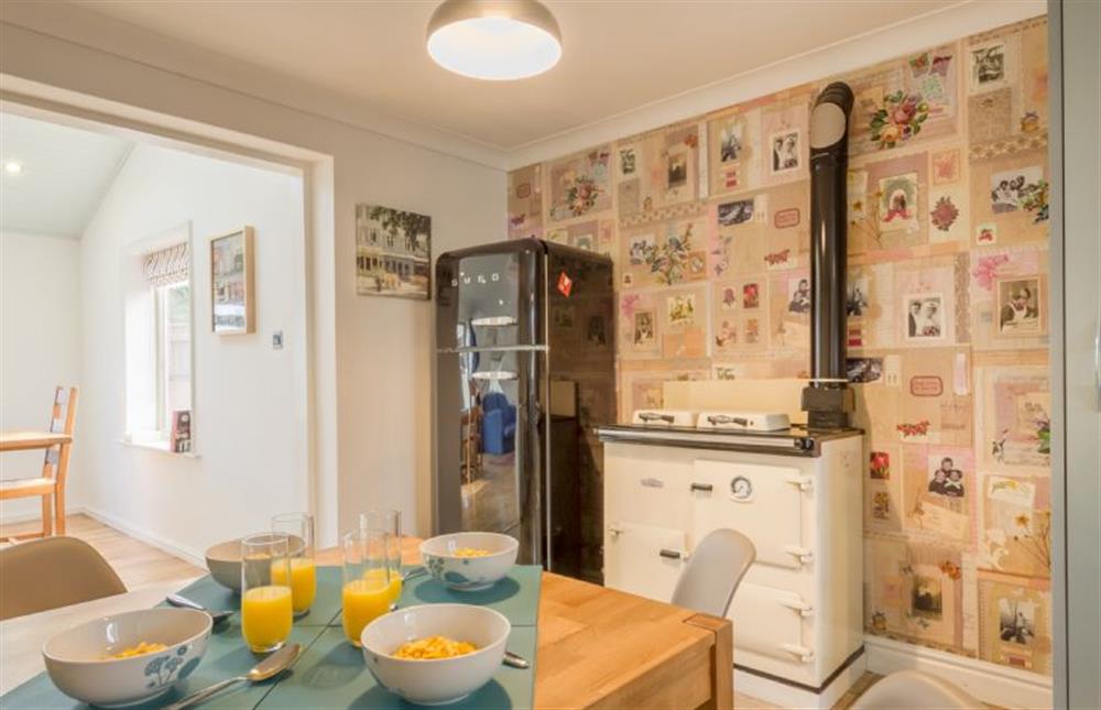 Ground floor:  Kitchen with large Smeg fridge/freezer and decorative Rayburn (photo 2) at Bosky House, South Creake  near Fakenham