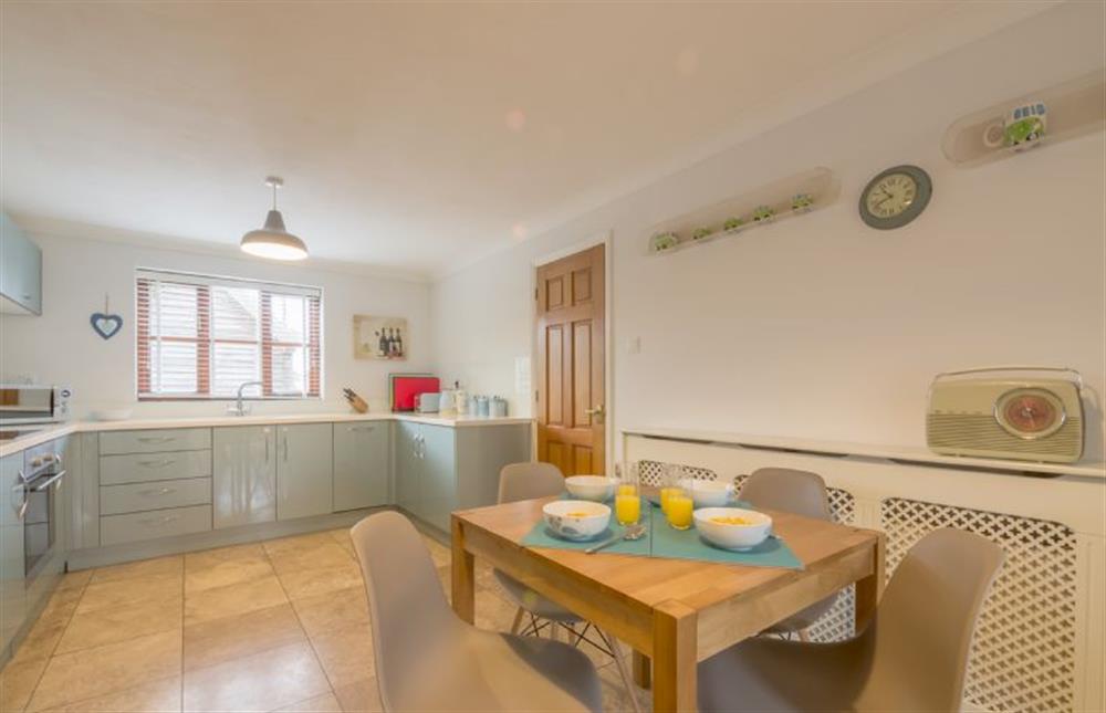 Ground floor:  Kitchen with oak table and seating for four (photo 2) at Bosky House, South Creake  near Fakenham