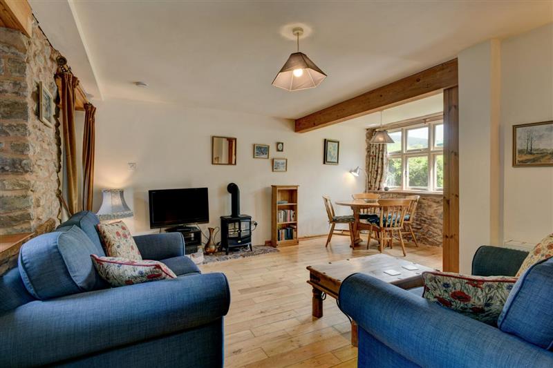 Living room at Bossington Cottage, Near Dunster