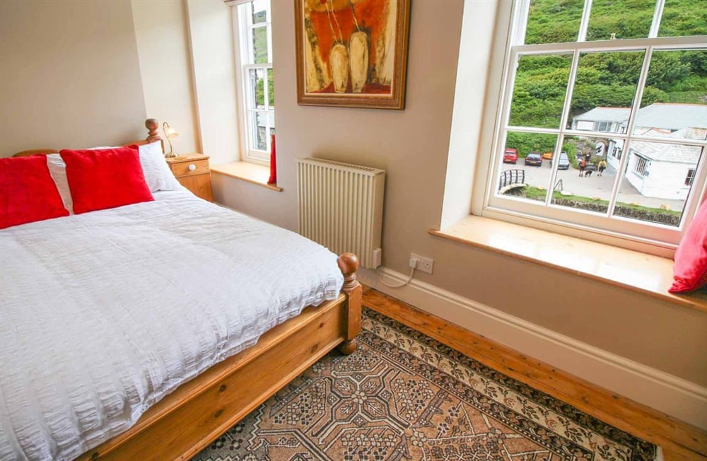 Bedroom at Bossy Castle in Boscastle, Cornwall