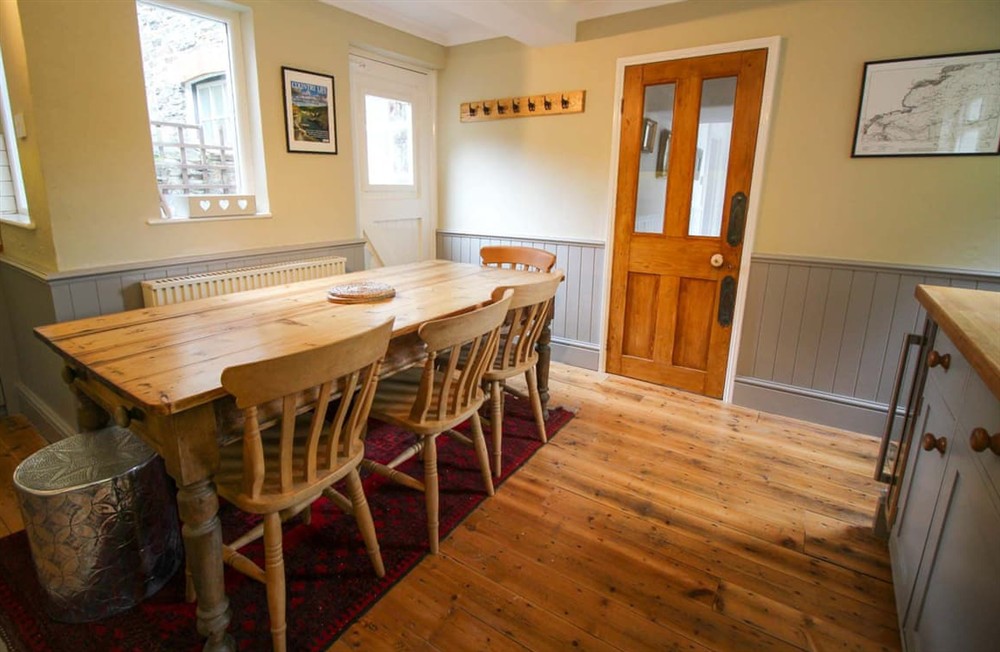 Dining Area at Bossy Castle in Boscastle, Cornwall