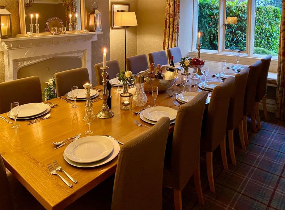 Dining room at Boston House in Windermere, Cumbria