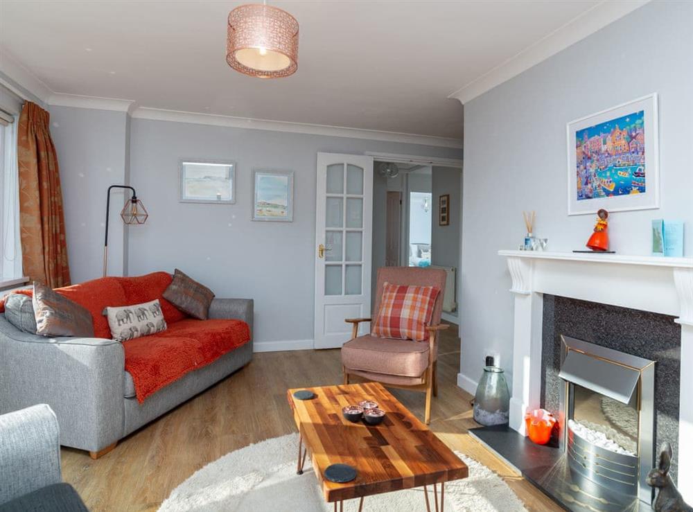 Well-furnished living area at Bosula in Fowey, Cornwall
