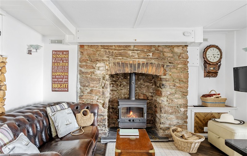 The living room at Bosuns Cottage, Devon