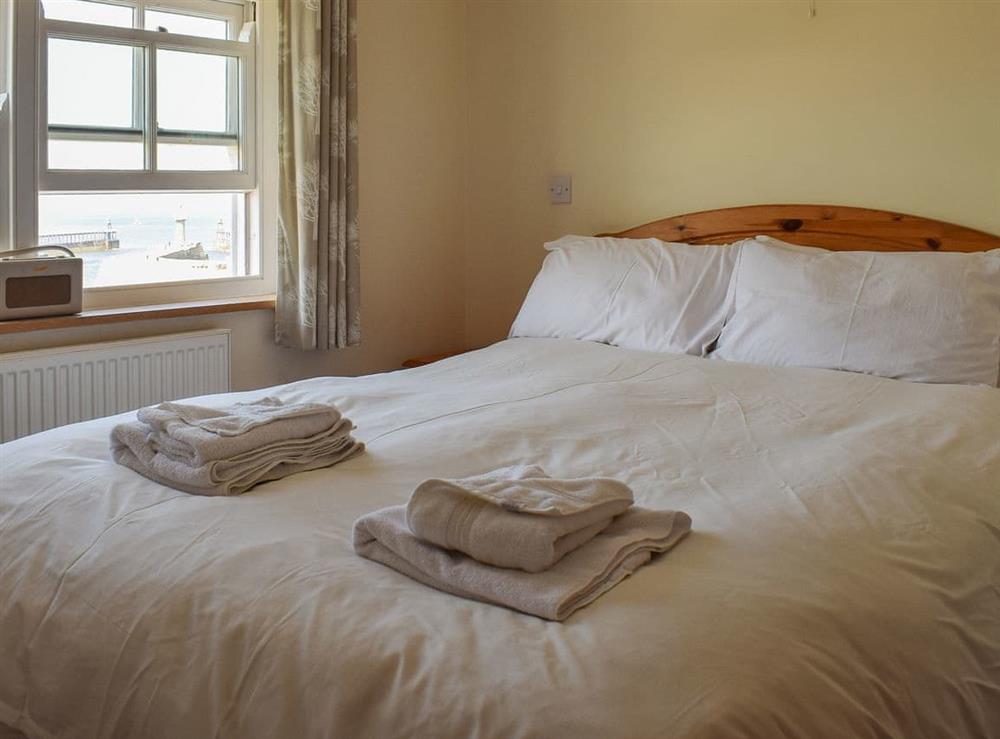Comfortable double bedroom at Bosuns Cottage in Whitby, North Yorkshire