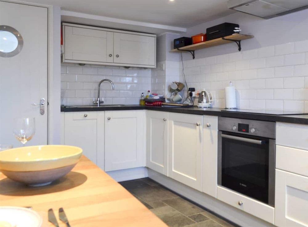 Kitchen and dining area at Bosun’s Locker in Lymington, Hants., Hampshire