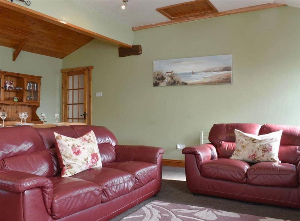 Welcoming living area at Bo’suns Rest in Staithes, near Whitby, Cleveland